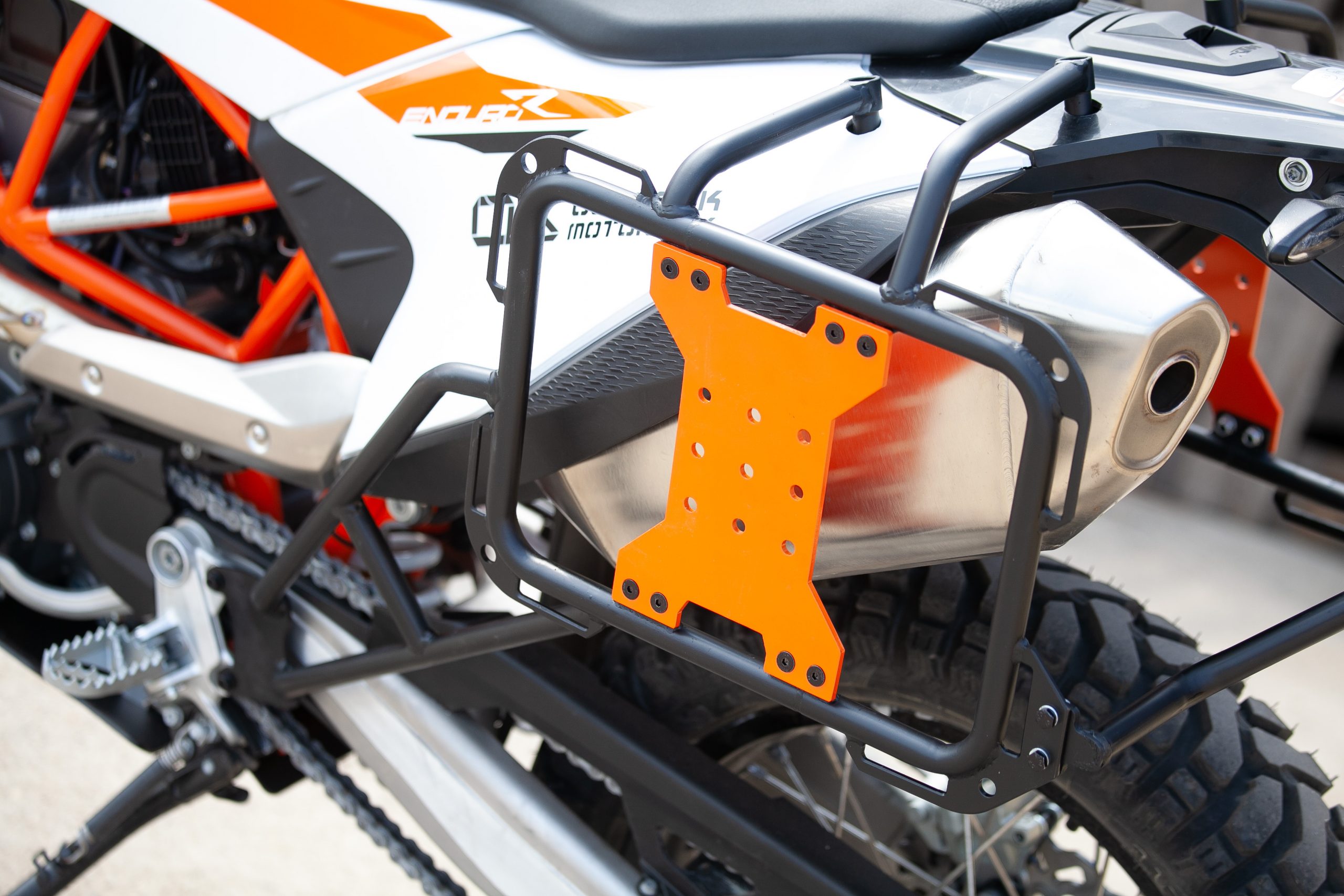 Motorcycle pannier rack online